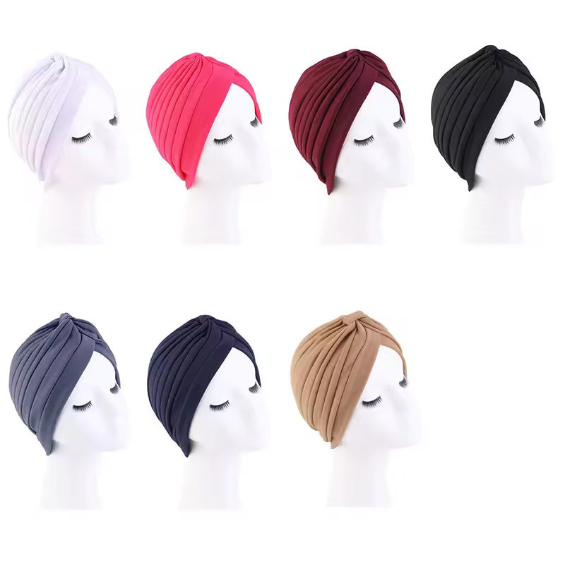 Pleated Twist Turban